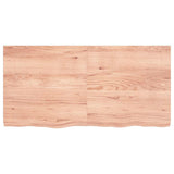 Bathroom Countertop Light Brown 120x60x(2-6) cm Solid Wood