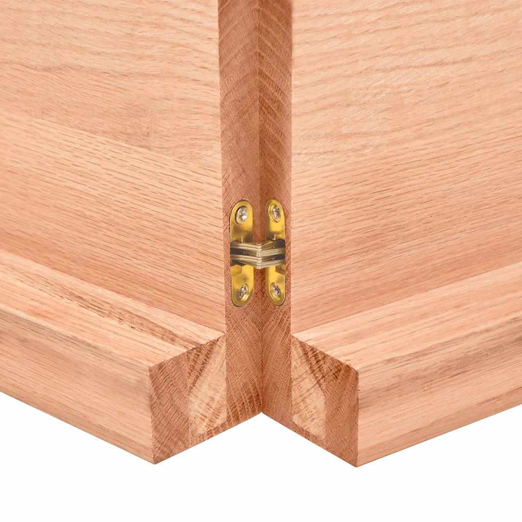 Bathroom Countertop Light Brown 120x60x(2-6) cm Solid Wood