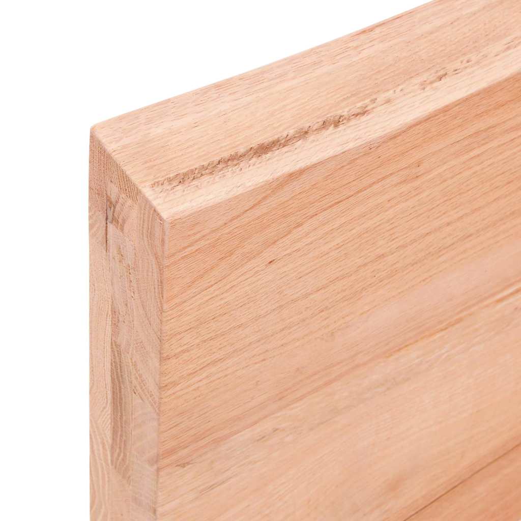 Bathroom Countertop Light Brown 120x60x(2-6) cm Solid Wood