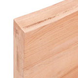 Bathroom Countertop Light Brown 120x60x(2-6) cm Solid Wood