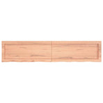 Bathroom Countertop Light Brown 140x30x(2-4) cm Solid Wood