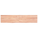 Bathroom Countertop Light Brown 140x30x(2-4) cm Solid Wood