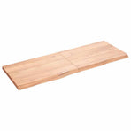 Bathroom Countertop Light Brown 140x50x(2-4) cm Solid Wood