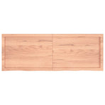 Bathroom Countertop Light Brown 140x50x(2-6) cm Solid Wood