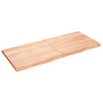 Bathroom Countertop Light Brown 140x60x(2-4) cm Solid Wood