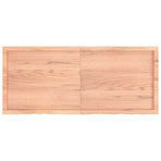 Bathroom Countertop Light Brown 140x60x(2-6) cm Solid Wood