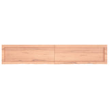 Bathroom Countertop Light Brown 160x30x4 cm Treated Solid Wood - Side View