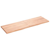 Bathroom Countertop Light Brown 160x50x4 cm Treated Solid Wood