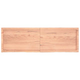 Bathroom Countertop Light Brown 160x50x4 cm Treated Solid Wood