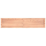 Bathroom Countertop Light Brown 180x40x4 cm Treated Solid Wood