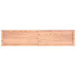 Bathroom Countertop Light Brown 180x40x4 cm Treated Solid Wood