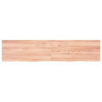 Bathroom Countertop Light Brown 180x40x4 cm Treated Solid Wood