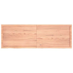 Bathroom Countertop Light Brown 180x60x6 cm Treated Solid Wood
