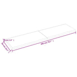 Bathroom Countertop Light Brown 200x50x4 cm Treated Solid Wood - Extra Image