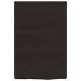 Bathroom Countertop Dark Brown 40x60x4 cm Treated Solid Wood