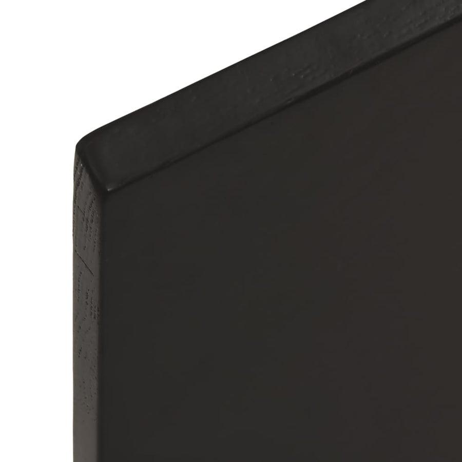 Bathroom Countertop Dark Brown 60x40x(2-4)cm Treated Solid Wood