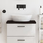 Bathroom Countertop Dark Brown 60x40x(2-4)cm Treated Solid Wood
