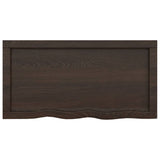 Bathroom Countertop Dark Brown 80x40x4 cm Treated Solid Wood