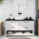 Bathroom Countertop Dark Brown 100x30x2 cm Treated Solid Wood