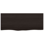 Bathroom Countertop Dark Brown 100x40x4 cm Treated Solid Wood