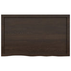 Bathroom Countertop Dark Brown 100x60x(2-6) cm Solid Wood
