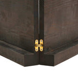 Bathroom Countertop Dark Brown 120x60x6 cm Treated Solid Wood - Low Angle