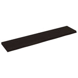 Bathroom Countertop Dark Brown 140x30x4 cm Treated Solid Wood