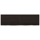 Bathroom Countertop Dark Brown 140x40x4 cm Treated Solid Wood