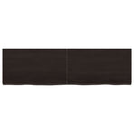 Bathroom Countertop Dark Brown 140x40x4 cm Treated Solid Wood
