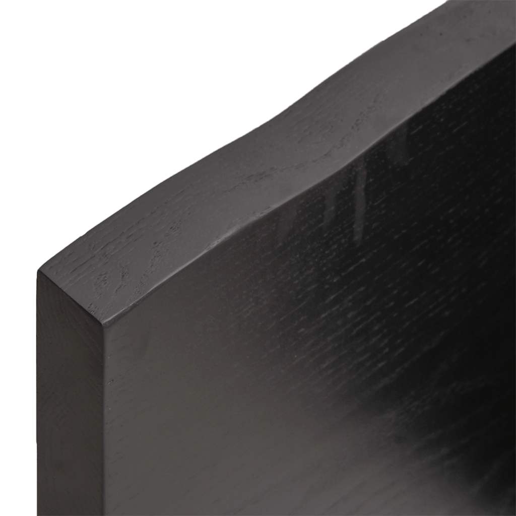 Bathroom Countertop Dark Brown 140x50x(2-4) cm Solid Wood