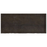Bathroom Countertop Dark Brown 140x60x(2-4) cm Solid Wood