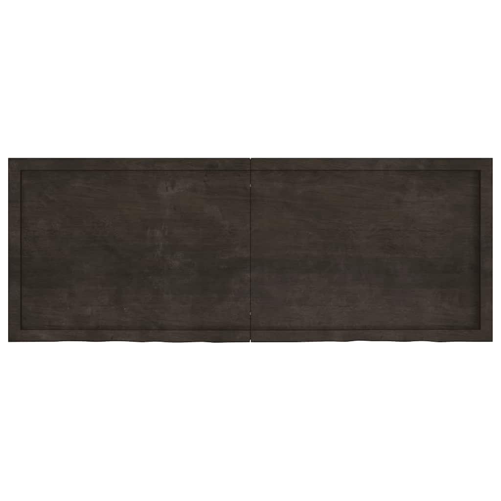 Bathroom Countertop Dark Brown 160x60x(2-4) cm Solid Wood