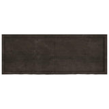 Bathroom Countertop Dark Brown 160x60x4 cm Treated Solid Wood - Top-Down View
