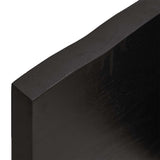 Bathroom Countertop Dark Brown 160x60x(2-4) cm Solid Wood