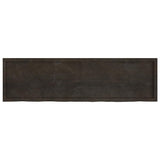 Bathroom Countertop Dark Brown 180x50x4 cm Treated Solid Wood
