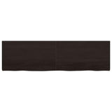 Bathroom Countertop Dark Brown 180x50x4 cm Treated Solid Wood