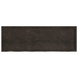 Bathroom Countertop Dark Brown 180x60x4 cm Treated Solid Wood - Side View