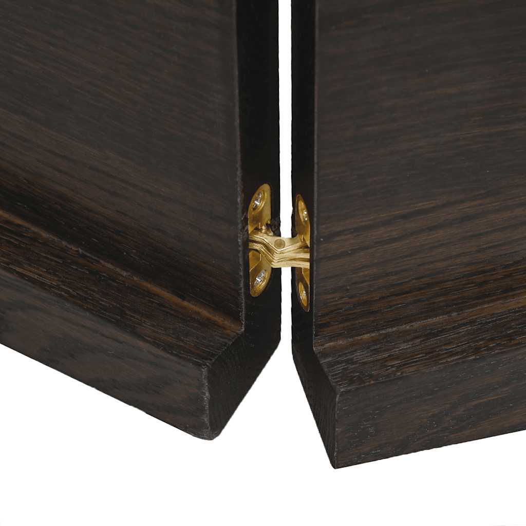 Bathroom Countertop Dark Brown 180x60x(2-4) cm Solid Wood