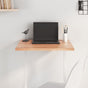 Table Top Light Brown 60x50x2 cm Treated Solid Wood Oak
