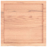 Table Top Light Brown 60x60x4 cm Treated Solid Wood Oak