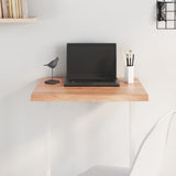 Table Top Light Brown 60x60x4 cm Treated Solid Wood Oak