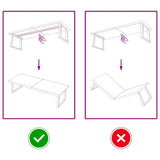 Table Top Light Brown 160x50x4 cm Treated Solid Wood Oak - Top-Down View