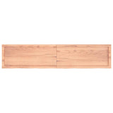 Table Top Light Brown 180x40x4 cm Treated Solid Wood Oak