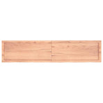 Table Top Light Brown 180x40x4 cm Treated Solid Wood Oak