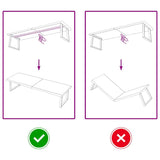 Table Top Light Brown 180x50x6 cm Treated Solid Wood Oak - Top-Down View