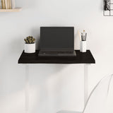 Table Top Dark Brown 60x50x2 cm Treated Solid Wood Oak