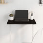 Table Top Dark Brown 60x50x2 cm Treated Solid Wood Oak
