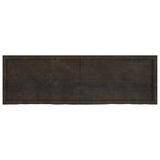 Table Top Dark Brown 160x50x4 cm Treated Solid Wood Oak