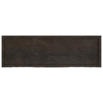 Table Top Dark Brown 160x50x4 cm Treated Solid Wood Oak