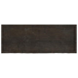 Table Top Dark Brown 160x60x4 cm Treated Solid Wood Oak